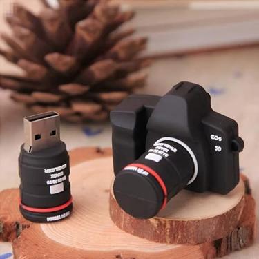 Imagem de Pen Drive USB de silicone à prova d'água com várias opções de armazenamento para crianças, estudantes, presente e armazenamento externo de dados (64 GB, câmera)