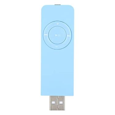 Imagem de Solinder Leitor de Música MP3 Com Cartão de Memória 32 GB para Ouvir Música, Reprodutor Mídia Portátil Moderno Com Bateria Recarregável e Fones Ouvido, Curta a Qualquer (Azul)