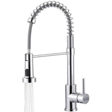 Imagem de Torneira Gourmet Cozinha Inox Cromado Misturador Quente/Frio Alta Pres