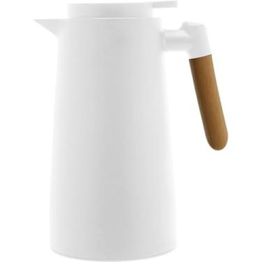 Imagem de Garrafa Térmica De Café 1l Com Termômetro De Led Vacuum Nórdico (Branco)