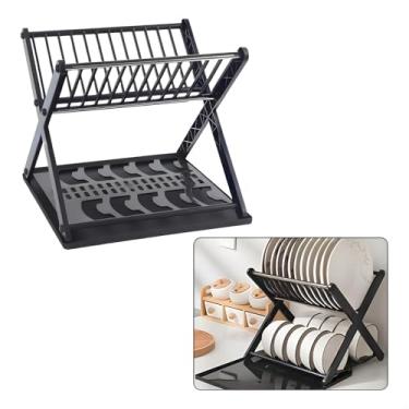 Imagem de Escorredor de Louça 2 Andares para Pratos, Copos e Tigelas – Estrutura Reforçada 20kg – Lene