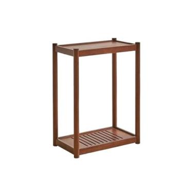 Imagem de KHUTRW3D Suporte para plantas com base em vaso de nogueira para ambientes internos e externos, mesa lateral de sofás, suporte de bonsai de madeira