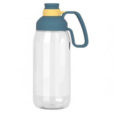 Imagem de Garrafa de Água Grande Capacidade com Caneta Cabo Palito Leve e À Prova Vazamento para Caminhada Viagem Esportes Academia Fitness