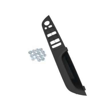 Imagem de Compatível com BMW Série 3 E90 E91 316 318 320 325 328i RHD Motorista da mão direita Porta interna do carro Apoio de braço Interruptor da janela Painel de substituição(Black 37.5 High-end)