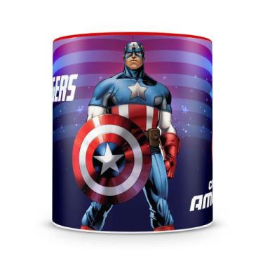 Imagem de Caneca Personalizada do Capitão América - Modelo 2 - Porcelana Brilhan