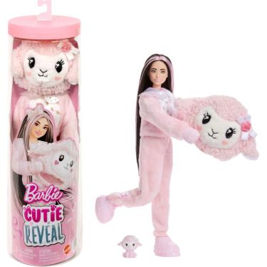 Imagem de Boneca Barbie Cutie Reveal Série Cuddly com 10 Surpresas