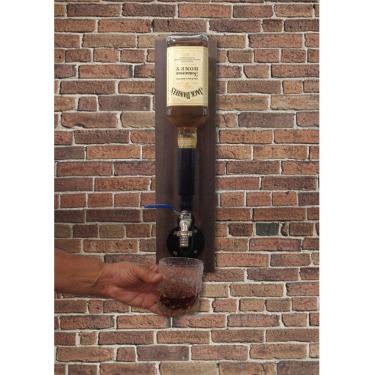 Imagem de Dispenser Pingometro Parede Dosador Serve Bebidas Whisky Bar Adega Estilo Industrial Preto Laca