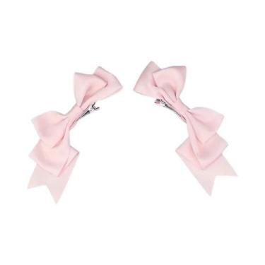 Imagem de Presilha De Cabelo Artesanal Kawaii Anime Lolita Com Laço, Acessório D