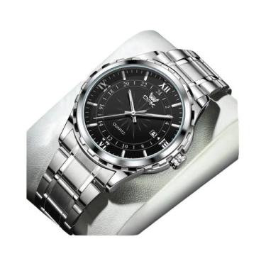 Imagem de Opk-relógio masculino de quartzo, pulseira de couro confortável, imper