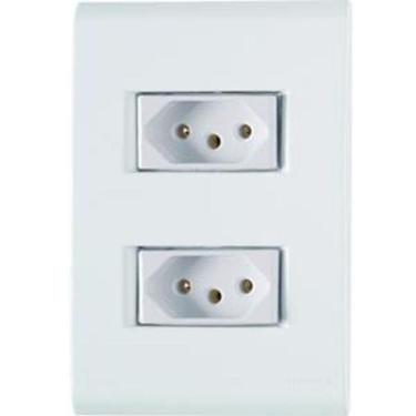 Imagem de Conjunto Tomada 4x2 2p+t 10a 250v - Tramontina