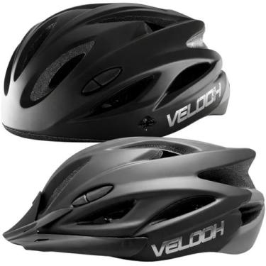 Imagem de Capacete de Ciclismo C/ Luz LED Traseira Ajustável MTB Speed - Velooh,