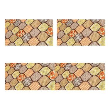 Imagem de Conjunto 3 Tapetes Cozinha Banheiro Compacto Passadeira Duna - Tokdeca