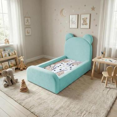 Imagem de Cama Montessoriana para Criança Segura e Confortável Soft Acqua - PORT