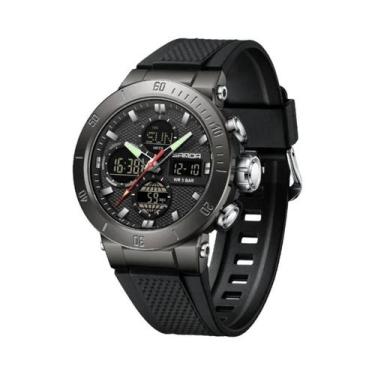 Imagem de Relógio Esportivo Masculino À Prova D'água De Luxo SANDA Relógio Digit