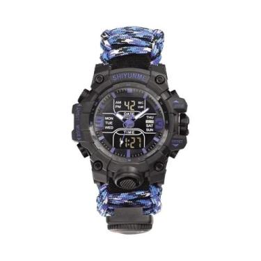 Imagem de Relógio Militar Multifuncional À Prova d'Água Para Homens Com Bússola,
