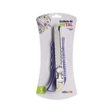 Imagem de Estilete Precisão Largo De Metal 18Mm - Leoarte - Leonora