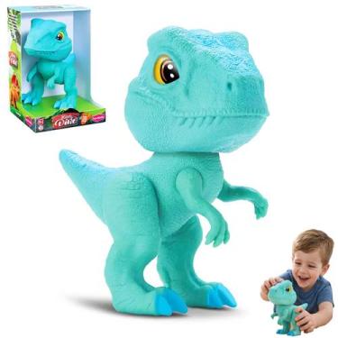 Imagem de Velociraptor Dinossauro Vinil Boneco Infantil Atoxico Menino - BAMBOLA
