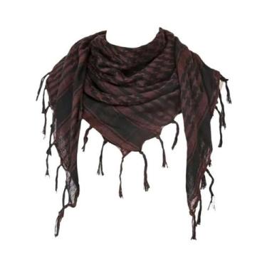 Imagem de Lenço Tático Unissex Keffiyeh Shemagh Para Proteção De Cabeça E Pescoç