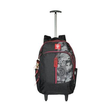 Imagem de Mochila Enaldinho Rodinhas Escolar Youtuber Grande Aulas Top - Luxcel