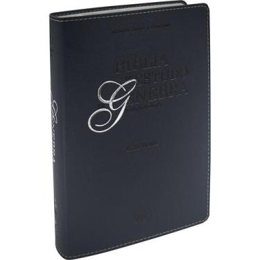 Imagem de Bíblia de Estudo de Genebra - Letra Grande - Azul escuro - ARA - SBB
