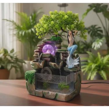 Imagem de Fonte De Agua Sereia Com Concha Do Mar Wicca Cascata - Althea Arte Dec