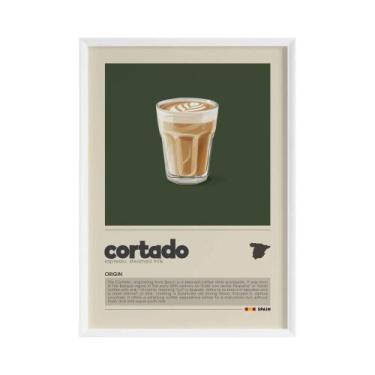 Imagem de Pintura Em Tela De Café Americano, Latte E Macchiato Flat White, Ilust