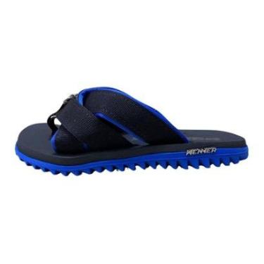 Imagem de Chinelo Masculino Kenner Original Kivah Spider Poliester - Preto/Azul-Masculino