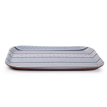 Imagem de Bandeja Antiderrapante Estampada Retangular 25x35cm Gourmer Mix - Gour