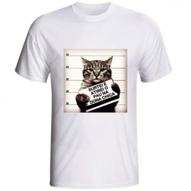 Imagem de Camiseta  Atirei o Pau no Gato modelo branca fornecedor M&M Presentes 