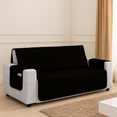 Imagem de Kit Capa Protetor De Sofá Retratil Reclinável 4 Lugares King com Viés 