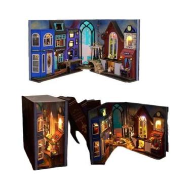 Imagem de Mini Estante De Livros De Madeira DIY Para Decoração De Casa, Presente