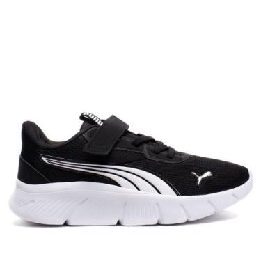Imagem de Tênis Infantil Puma FlexFocus Modern Casual Preto/Branco, Preto, Branc