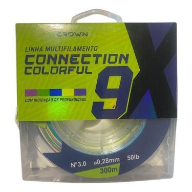 Imagem de Linha Mult Crown Connection 9x Colorful 0,28 Mm 50 Lb 300 M