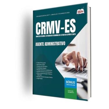 Imagem de Apostila CRMV-ES - Agente Administrativo - Apostilas Opção
