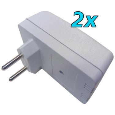 Imagem de Kit 2 Caixa para Fonte Circuito Eletrônica Tomada 80x48x33mm com Pinos