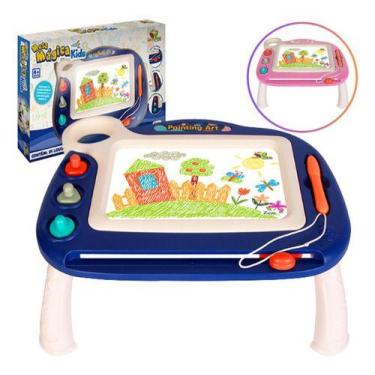 Imagem de Lousa Mágica Interativa Mesa Infantil Tablet Educativo Azul - Kadê