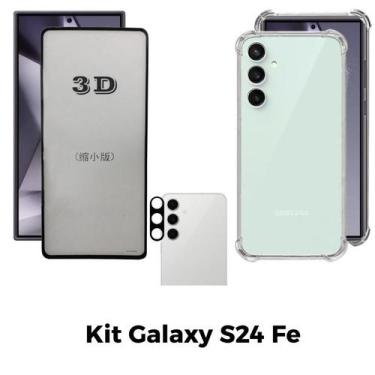 Imagem de Kit Capa + Película 3D de Vidro + Câmera para Samsung Galaxy S24 FE - 