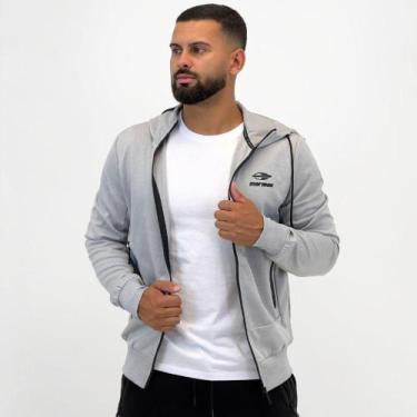 Imagem de Jaqueta Mormaii em Helanca com Capuz Masculina, G, Cinza