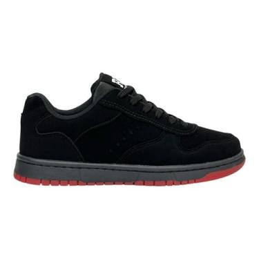 Imagem de Tênis Redikal Skate Masculino RKT500 Preto/Vermelho, Preto, Vermelho, 