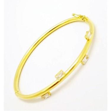 Imagem de Bracelete Ponto De Luz Banho De Ouro 18k 4618 - Très Chic Joias, 6 cm