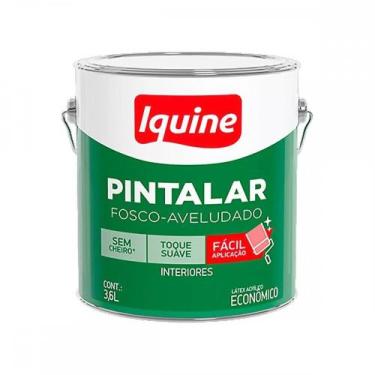 Imagem de Tinta Acrilica Economica Iquine Pintalar 3,6L Galao Branco Neve, Branc