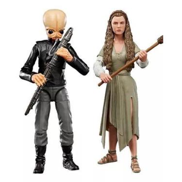 Imagem de Kit boneco figura princesa leia e figrin dan star wars hasbro