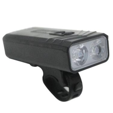 Imagem de Farol Lanterna Led Recarregável 2 Leds Para Bicicleta - All Connect SC