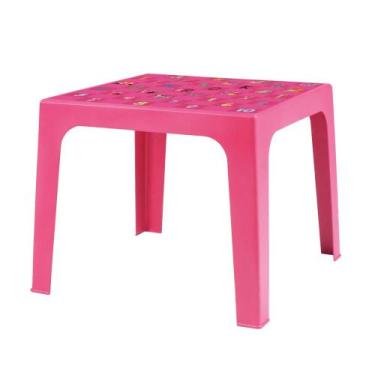 Imagem de Mesinha Plástica Estampada Kids Rosa - Mor