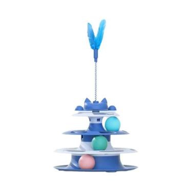 Imagem de Brinquedos Divertidos Para Gatos: Bola Giratória Interativa Para Gatin