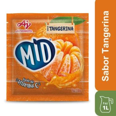 Imagem de Kit Refresco em Pó MID Sabor Tangerina Com 5 Unidades de 20g