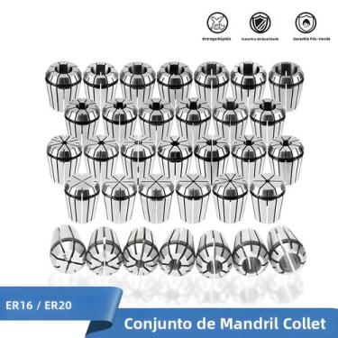 Imagem de Conjunto De Mandril De Fixação Para Fresagem E Gravação CNC De Precisã