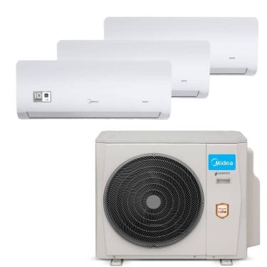 Imagem de Ar Condicionado Tri Split Midea Xtreme Save 27000 BTUs (HW 09K+09K+12K) Quente e Frio Inverter 220V R410A (38MBMTA27M5)