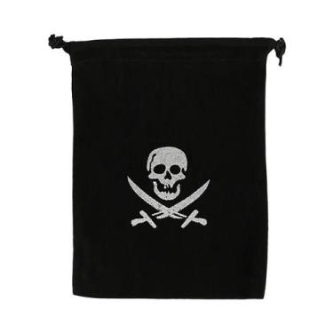 Imagem de Chapéu De Fantasia De Capitão Pirata Infantil, Boné Preto Com Estampa 