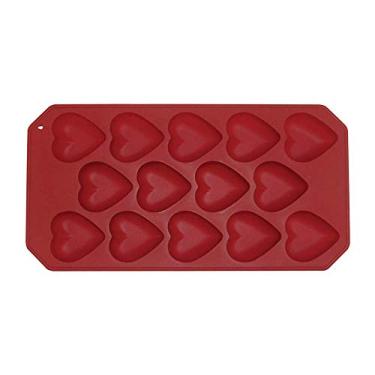 Imagem de Tuut, Linha Silicone, Forma de Gelo Maleável com 14 Cubos, Vermelho, 22cm